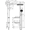 Душова система Hansgrohe Rainfinity Showerpipe 360 ​​1jet матовий білий (26842700)- Фото 2